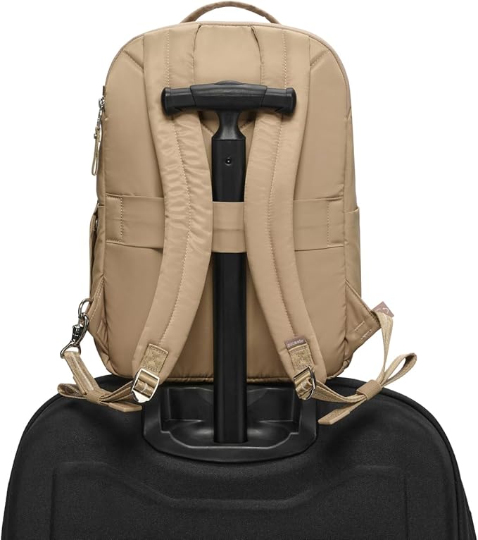 Pacsafe W 10L Anti Theft Backpack, Taupe