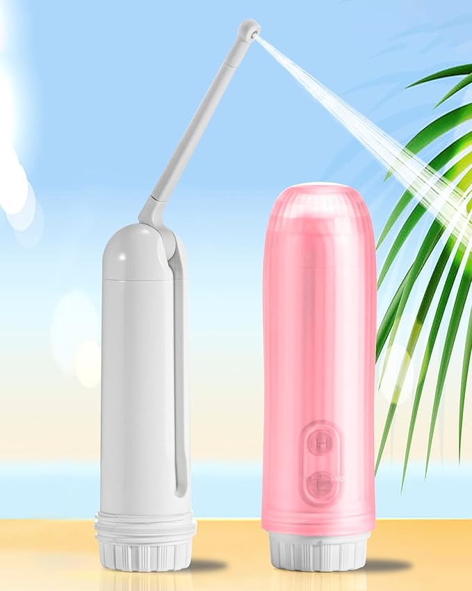 Portable Electric Bidet for Travel - Toilet Sprayer for Personal Hygiene Cleaning, Soothing Postpartum Care & Hemorrhoid Relief