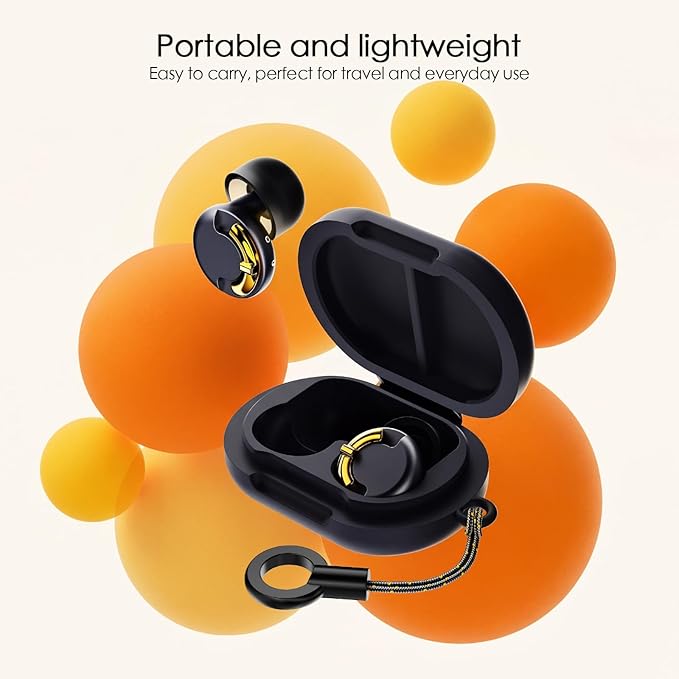 Adjustable Ear Plugs - 3 Noise Cancelling Modes for Concerts, Work, Travel & More, Reusable Hearing Protection with 4 Sizes (XS/S/M/L), Comfortable Ear Plugs for Noise Reduction, Black Gold