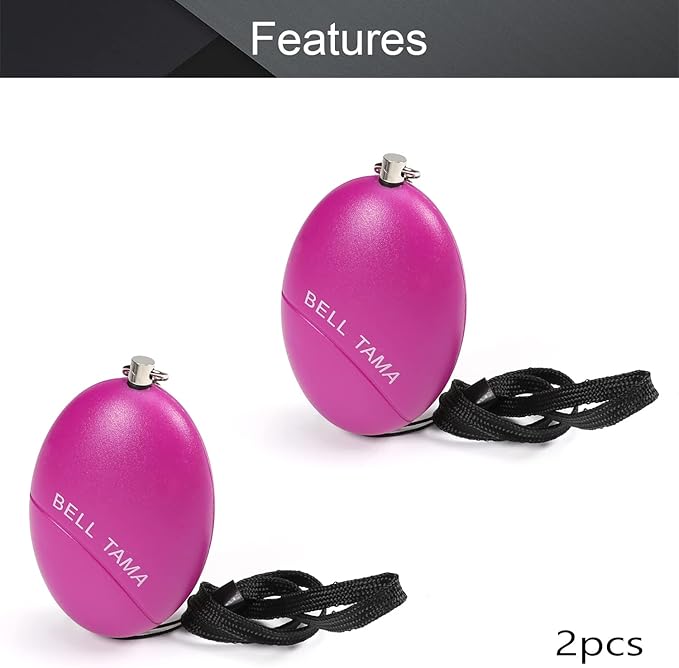 Othmro Safe Sound Personal Alarm 2 Pack 120DB Personal Security Alarm Keychain, Emergency Safety Alarm for Women, Men, Children, Elderly Purple