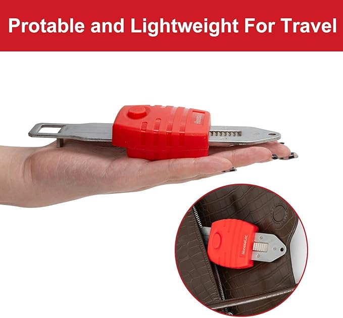 Portable Door Lock, Anti-Theft Lock, Travel Door Lock for Additional Privacy and Safety, Home Security Door Locker for Hotel Apartment School