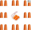 10 Pairs Orange Reusable Ear Plugs, 32dB NRR Noise Reduction, Washable Slow-Rebound Foam Earplugs for Sleeping, Snoring, Work, Concerts, Travel