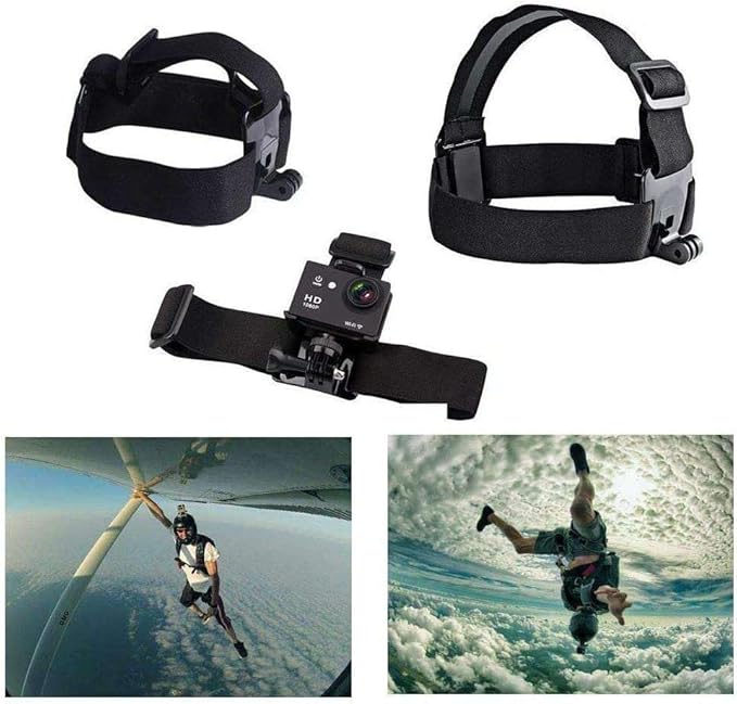 Navitech 18 in 1 Action Camera Accessories Combo Kit with EVA Case Compatible with VPro Sports Camera HD 1080P
