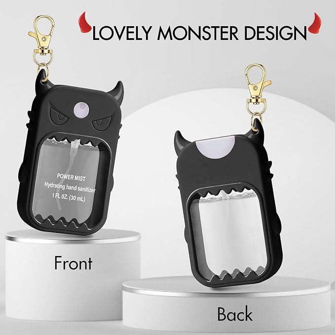 JAMIEWIN Spray Hand Sanitizer Case Compatible with Touchland Hand Sanitizer 1fl. Oz. Monster Silicone Case Holder Accessory