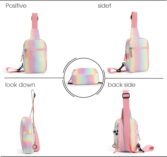 Mothers Day Gifts for Daughter, Birthday Graduation Gifts for 8 9 10 11 12 Year Old Teens Girls Her,Fanny Pack Sling Crossbody Bag Belt Bags Purse, Preppy Teen Girl Gift Trendy Stuff Travel Essentials