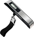 travel inspira Luggage Scale, Portable Digital Hanging Baggage Scale for Travel, Suitcase Weight Scale with Rubber Paint, 110 Pounds, Battery Included