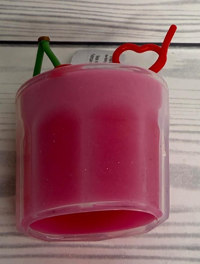 Bath and Body Works Red Cherry Cola Soda With Heart Straw Pocketbac Hand Sanitzer Holder