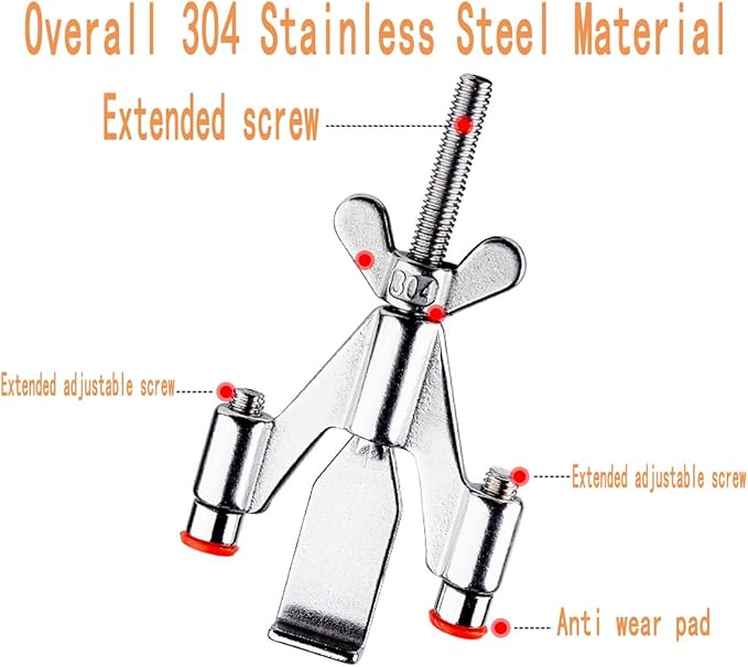 Portable Door Lock Home Security Hotel Door Locks (Silver Wing)