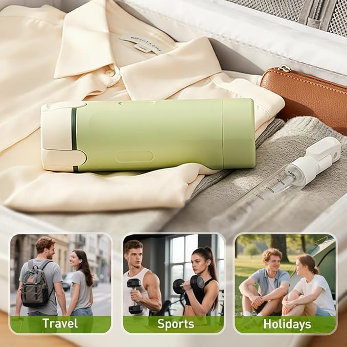 AprYew 4 in 1 Travel Dispenser Bottles Refillable, 4 Pack 30ML Travel Bottles for Toiletries, Travel Size Shampoo and Conditioner Bottles,for Vacation Business Trip (2PC Mix)