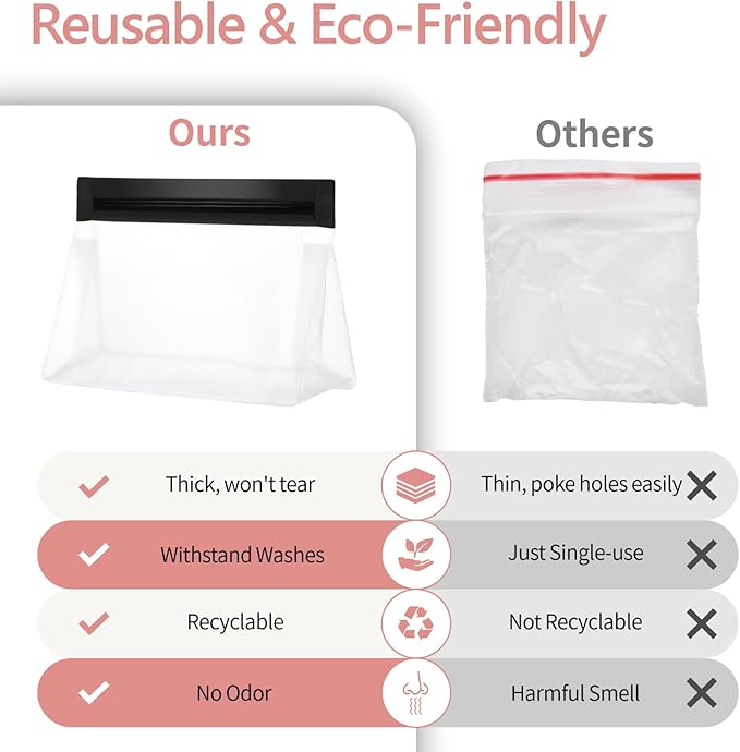 PACKISM Leakpoof Clear Toiletry Bags for Traveling - Sealed TSA Approved Toiletry Bag, Reusable Semi-Transparent Clear Cosmetic Bag with Flat Bottom, Perfect for Travel Essentials, 2L+2M, Black