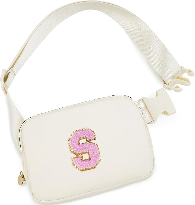 Uygafly Gifts for Teenage Girls - Birthday Gifts for Girls Teens Kids,Fanny Pack Crossbody Bag Teacher Gifts for 4 5 6 7 8 9 10 11 12 13 14 15 Year Old Girl | Cream,S