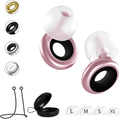 Reusable Silicone Ear Plugs for Sleeping – Noise Cancelling Earplugs for Snoring, Travel, and Work – Comfortable Fit with Cord and Carry Case