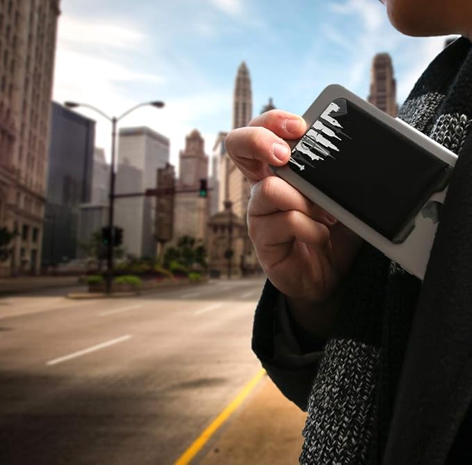 Phone Wallet - Adhesive Card Holder - Cell Phone Pouch - Stick on Lycra Pocket by Gecko - Carry Credit Cards and Cash