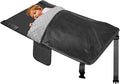 Airplane Bed, Toddler Airplane Bed, Seat Extender for Kids with Blanket – Portable Travel Sleeper with Plush Flannel & Storage Bag, Black, 31.5x18in