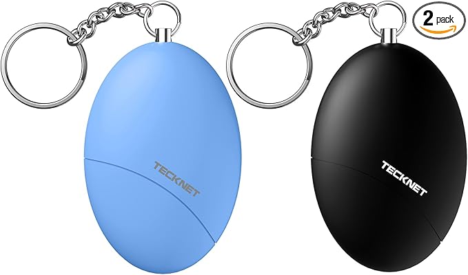Personal Safety Alarm for Women, 140dB Travel Safe Waterproof Self Defense Keychain, Personal Alarm Loud Siren Safety Keychain for Girls Kids Elderly - 2 Pack