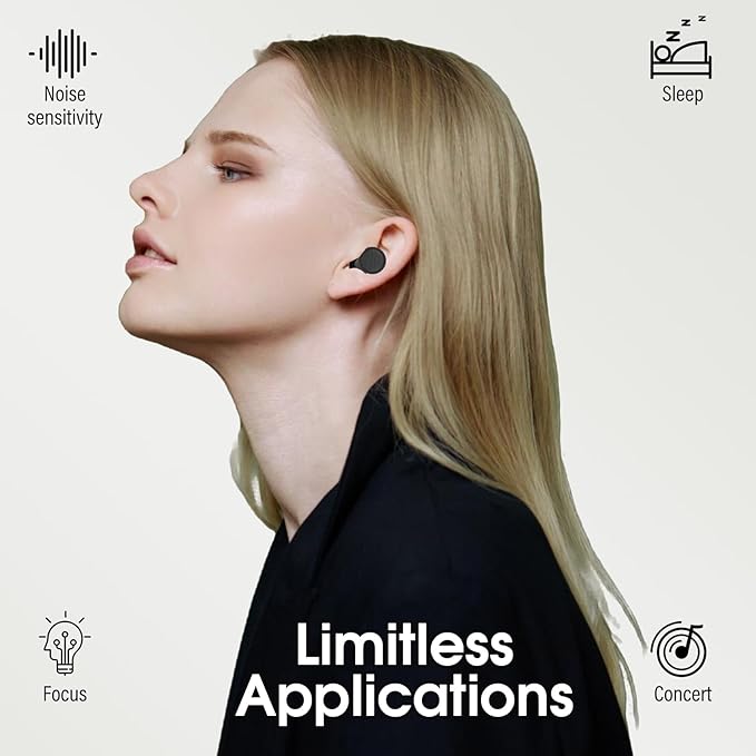 Ear Plugs for Sleeping Noise Cancelling - 35dB Reusable Ear Plugs with 7 Eartips and Carry Case - Flexible Hearing Protection - Replaceable Single/Double Eartips for Sleep, Focus, Travel, Work