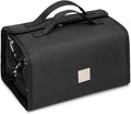 ROYALFAIR Roll Up Makeup Bag, Travel Toiletry Bag for Women with 4 Clear TSA Approved Pouches, Hanging Travel Organizer, Folding Cosmetic Bag for Men and Women