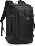 35L Travel Backpack 17" Laptop Backpack W/USB-C Port, Expandable Carry-On Bag, TSA Flight Approved Water-Resistant for Business College, Black
