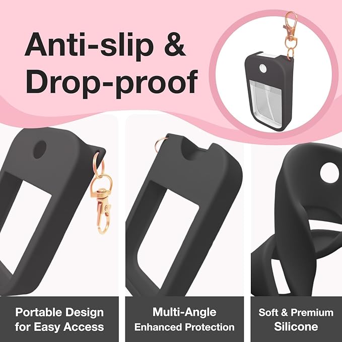 Silicone Case Compatible with Touchland Hand Sanitizer Spray, Protective Case for Power Mist and Glow Mist 1 fl oz