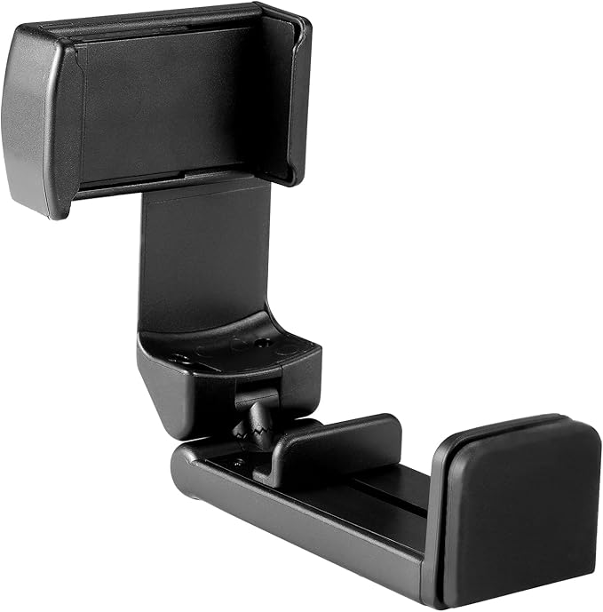 Cellet Airplane Phone Holder Mount – Foldable Travel Phone Clip for Airplane Tray Table or Luggage Handle, Adjustable 360° Rotation, Universal Fit for iPhone, Samsung, Google Pixel & More