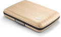 ÖGON -DESIGNS- Aluminum card holder with metal lock, RFID protection against fraud and demagnetization, compact wallet, Smart Case OSLO model