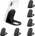 Cell Phone Stand [6 Pack], Adjustable Desktop Phone Holder for Desk, Foldable Travel Accessories, Portable Multi-Angle Dock Compatible with iPhone 17 16 15 14 Pro Max, Kindle, All Smartphones - Black