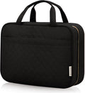 HXLGMD Travel Size Toiletry Bag for Women, Portable Cosmetic Bag with Hanging Hook, Travel Essentials Water-resistant Makeup Organizer for Accessories, Shampoo, Full-size Container, Toiletries