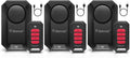 Geevon Loud 135dB Bike Alarms for Ebikes, Wireless Bike Alarm with Remote, Anti-Theft Bicycle Motorcycle Alarm Wireless Security Sensor Alarms, IPX5 Waterproof