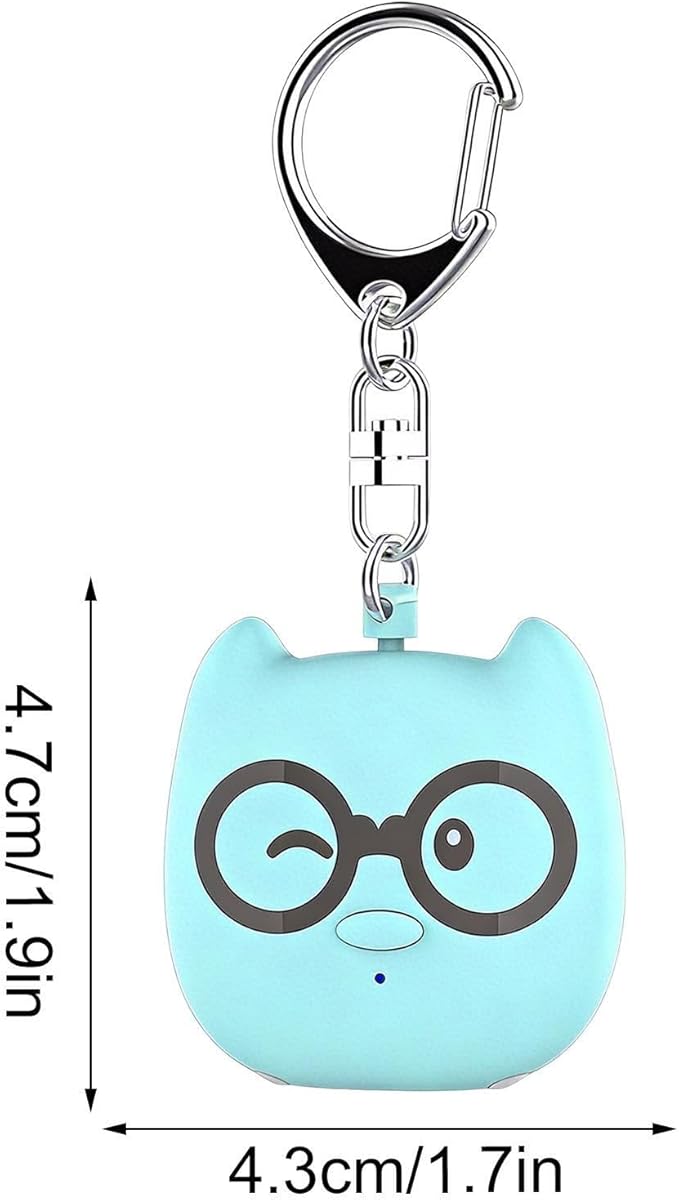 Safe Personal Alarm | 130DB Rechargeable Portable Protection, Personal Alarm for Women - Protective Device in Keychain for Women, Men, Children, Older and Outdoor Activities