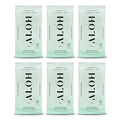 ALŌH Peppermint Eucalyptus Sanitizing Hand Wipes - Clean Hands, Clear Mind On The Go Sanitizer for Kids and Adults - Travel Size 6 packs of 20ct Wipe (120 Wipes)