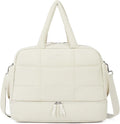CLUCI Weekender Travel Bag for Women Puffer Tote Bag Carry On Duffle Overnight Bags with Shoe Compartment
