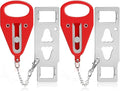 2 Pieces Red Portable Door Locks,Temporary Door Lockdown for Hotel Apartment, Provide More Security in an Unfamiliar Environment, Compact and Reliable Travel Essentials for Motels Dorm