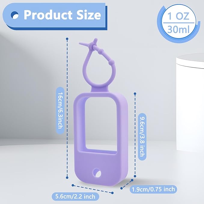 Silicone Case Compatible with Touchland Hand Sanitizer Spray (Fit for 1 FL OZ) Hand Sanitizer Holder Protective Case