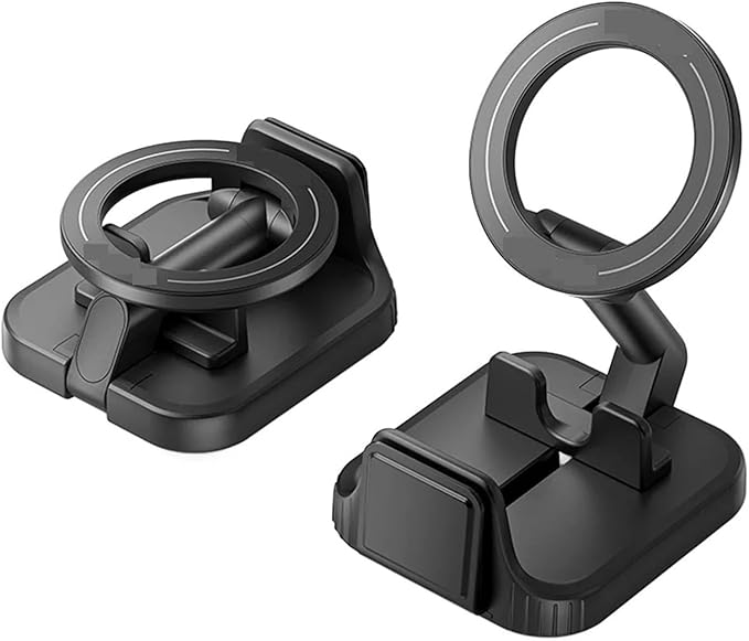 Magnetic Phone Holder - Desktop Hands-Free Detachable Mount for 17 16 - Flexible Travel Essentials for Airplane & Car