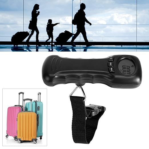 Luggage Scales,Ocs‑8 50kg/110lb Portable Digital Luggage Scale Travel Hanging Luggage Scale Electronic Weight with LCD Digital Display