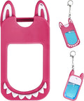Silicone Case Compatible with TOUCHLAND 30ml/1oz Hand Sanitizer Spray, Vibrant Colors, Cute Style (Red)