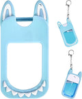 Silicone Case Compatible with TOUCHLAND 30ml/1oz Hand Sanitizer Spray, Vibrant Colors, Cute Style (Blue)