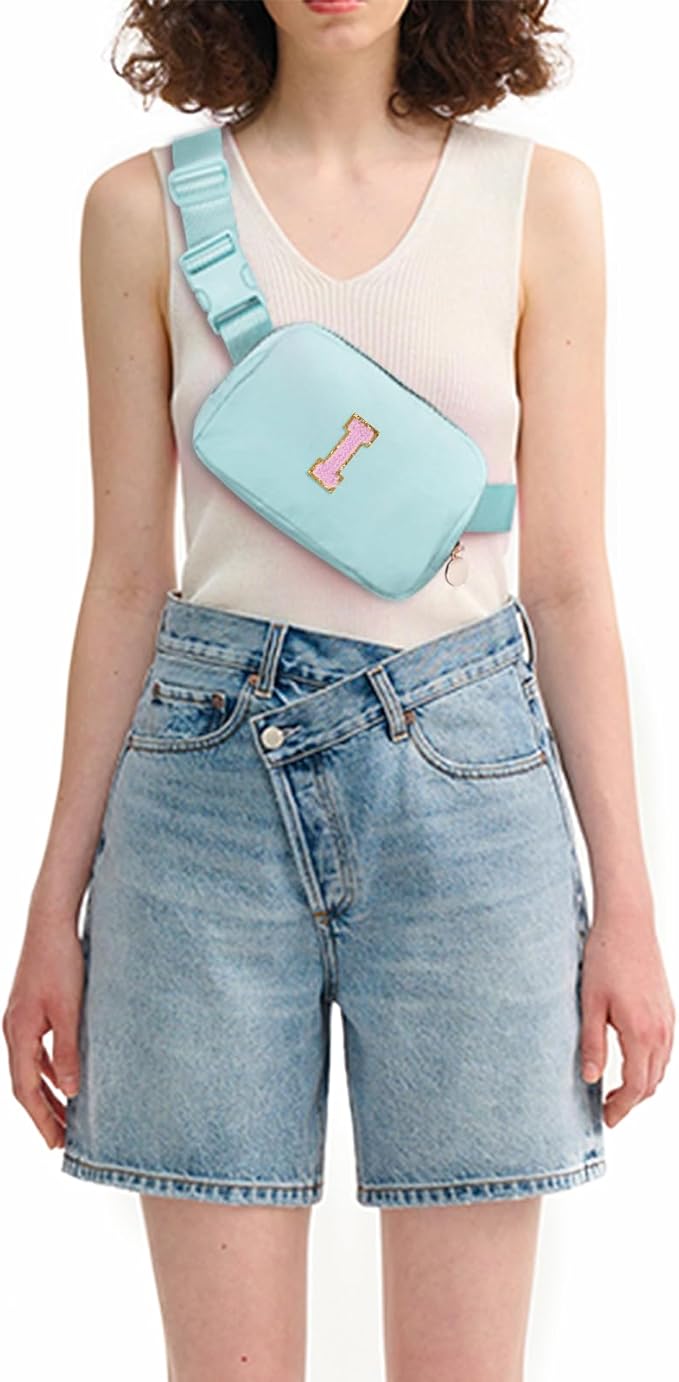 Uygafly Birthday Gifts for 4 5 6 7 8 9 10 11 12 13 Year Old Girls,Graduation Gifts for Teens Kids Daughter Sister Her,Fanny Pack Crossbody Bag Belt Bag Cute Trendy Stuff | Blue,I