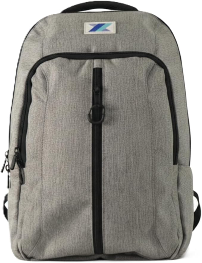 Anti Theft Travel Backpack, 15" Laptop Backpack w/Lockable Hidden Zipper Access Pockets, Water & Slash Resistant Nylon, Locking Carabiner, GPS Pocket. TSA Approved Work Theft Proof Daypack (Gray)