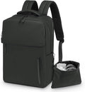 Lightweight 20L Commute Backpack for Men & Women, Water-Resistant Travel Daypack with 15.6-Inch Laptop Compartment & Anti-Theft Pockets, Black