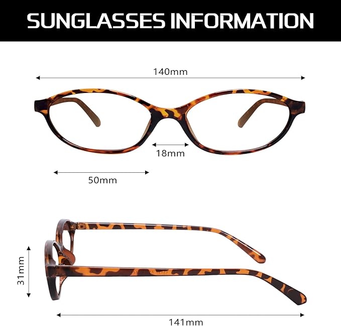 GUVIVI Retro Oval Sunglasses for Women Chic Cat Eye 90s Sunnies Lightweight Narrow Shades Trendy UV protection Sun Glasses