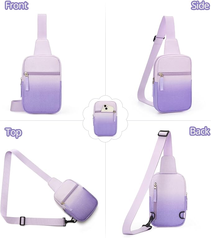 Mothers Day Gifts for Daughter, Birthday Graduation Gifts for 8 9 10 11 12 Year Old Teens Girls Her,Fanny Pack Sling Crossbody Bag Belt Bags Purse, Preppy Teen Girl Gift Trendy Stuff Travel Essentials