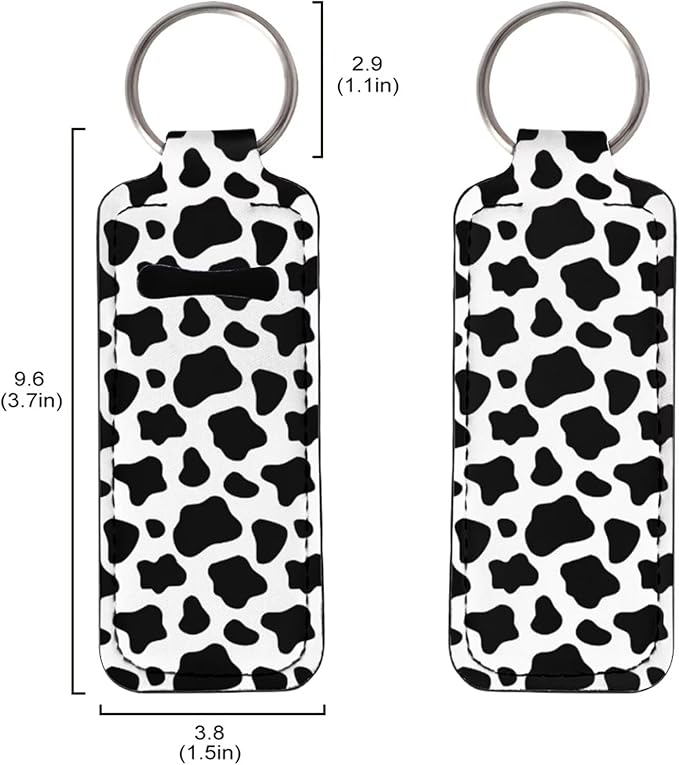 Suobstales 3Pcs Travel Bottles Keychain Holder Set,Travel Bottle Sleeves+Neoprene Chapstick Holders+Lanyard Keychain