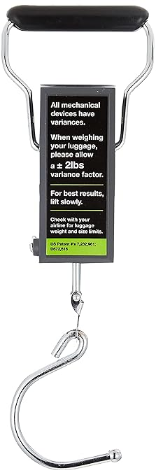 Travelon Stop and Lock Luggage Scale with Tape Measure