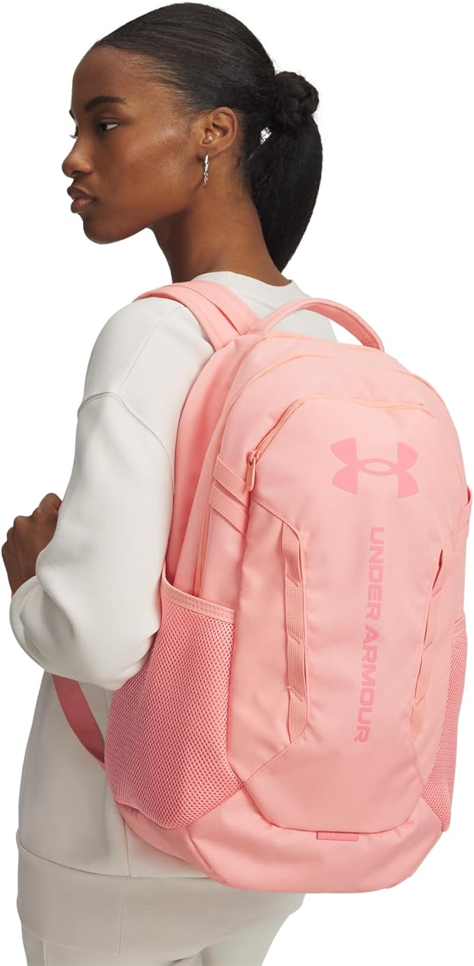 Under Armour Unisex Hustle 6.0 Backpack, (603) Posh Pink/Posh Pink, One Size Fits Most