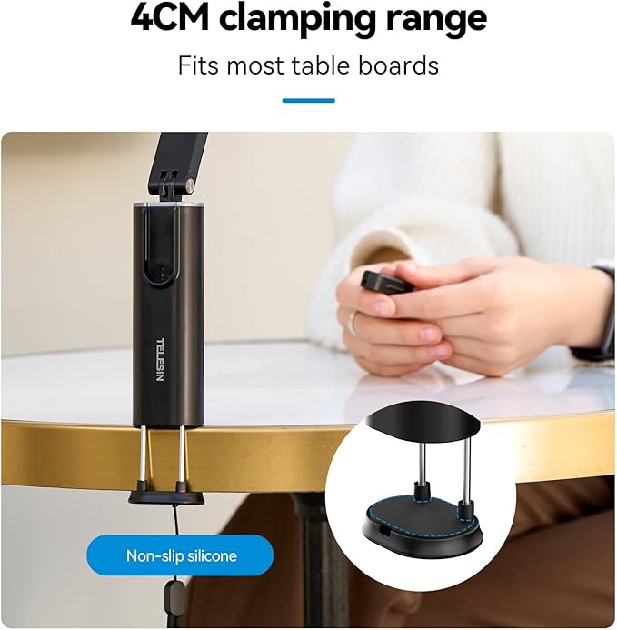Universal Airplane Phone Holder, Handsfree Bluetooth Phone Stand with 360° Rotation, Travel Essentials Page Turner Remote for TikTok & Mobile Controller, Ideal for Flying, Home, and Office Use