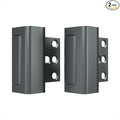 2 Pack Home Security Door Reinforcement Lock, Childproof Safety Door Lock Latch Stopper, Removable Screw-Mounted, Prevent Home Unauthorized Entry, Aluminum Construction, Withstands 800 lbs