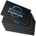 WHonor RFID Blocking Card 6 Pack, Bank Debit Credit Card Protector, Anti-Theft Contactless NFC Blocker, Entire Wallet Protection