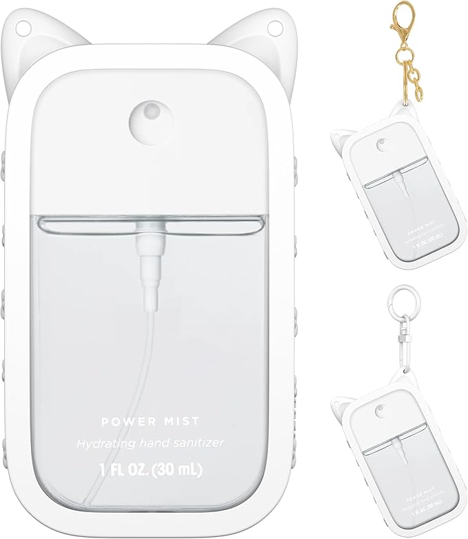 Sonnorel Silicone Case Compatible with Touchland Hand Sanitizer Spray (Fit for 1 FL OZ/30 mL Ver), Portable keychain