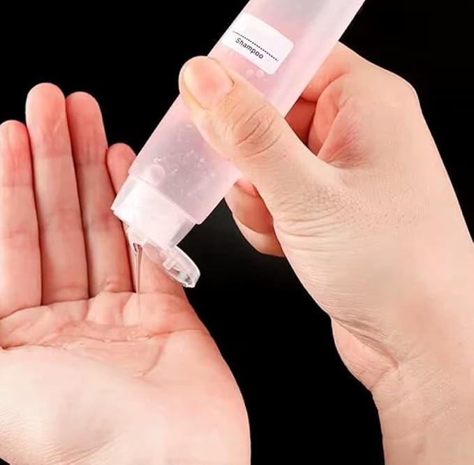 Travel Size Bottles 1oz Squeeze Bottles With Flip Cap Leak Proof BPA Free Refillable Tubes Travel 6 Pack